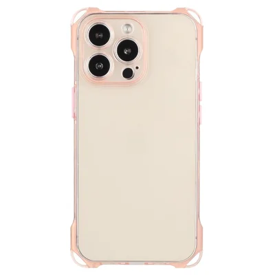 For iPhone 14 Pro Max Case Dustproof Phone Cover Slim-Fit TPU Phone Shell - Pink