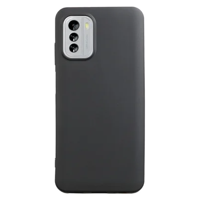 Pour Nokia G60 5G Étui Matte TPU Housse de téléphone Bump Proof Back Shell (Big Rear Lens Hole) - Noir