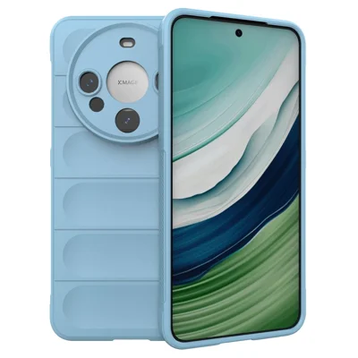 Für Huawei Mate 60 Hülle Weiche TPU Robuste Stoßfeste Handyhülle - Baby Blau