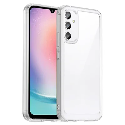 For Samsung Galaxy A25 5G (Global) (161.0 x 76.5 x 8.3mm) Clear Phone Case Fingerprint-free Phone Cover (Big Rear Lens Hole)