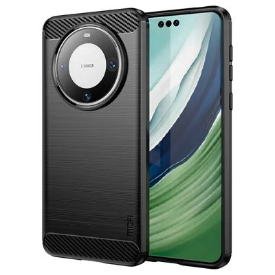 MOFI JK TPU Serie-1 Per Huawei Mate 60 Pro+ Cover in TPU con Texture in Fibra di Carbonio - Nero