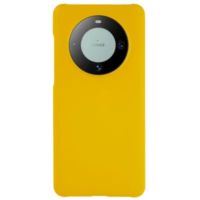 For Huawei Mate 60 Case Slim-Fit Shell Rubberized PC Cell Phone Cover - Yellow