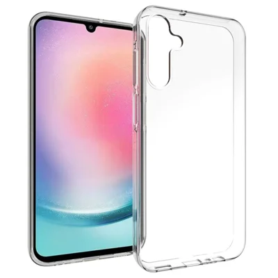 Transparante hoes voor Samsung Galaxy A15 4G, zachte TPU telefoonhoes (groot gat voor achterlens)