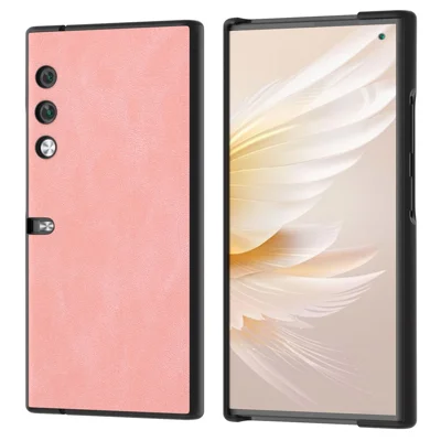 For Honor V Purse Case PU Leather Coated PC Shockproof Phone Cover - Pink