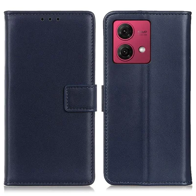 For Motorola Moto G84 5G Case PU Leather Wallet Protective Phone Cover - Blue