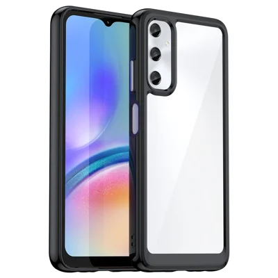 För Samsung Galaxy A05s 4G Skal TPU + Akryl Skokabsorberande Telefonbakdel - Svart