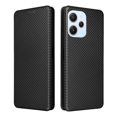 For Xiaomi Redmi 12 4G / 5G (Global) / Note 12R 5G / Poco M6 Pro 5G Case Card Holder Leather Cover - Black