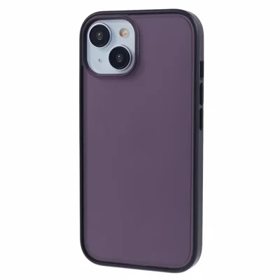 Protective Cover for iPhone 14 Plus Case Anti-Drop Matte TPU + PC Phone Case - Purple