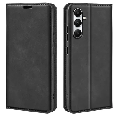 Für Samsung Galaxy A05s 4G Hülle Geldbörse Stand PU-Leder Skin-touch Handyhülle - Schwarz