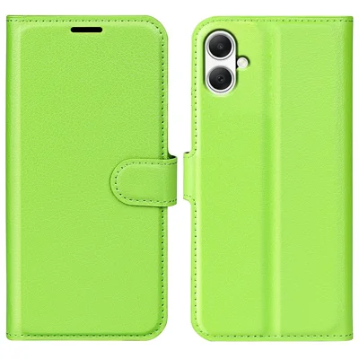 Для Samsung Galaxy A05 4G Case Litchi Texture Folding Stand Leather Phone Shell - Green
