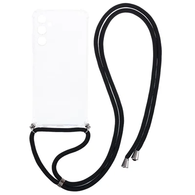 Для Samsung Galaxy A05s 4G Clear Case Anti-scratch Phone TPU Cover with Lanyard