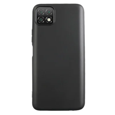 For Wiko T3 Black Case TPU Glossy Fingerprint-free Phone Cover (Big Rear Lens Hole)
