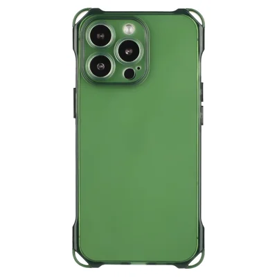 For iPhone 13 Pro Max Case 4 Corners Protective TPU Phone Cover - Army Green
