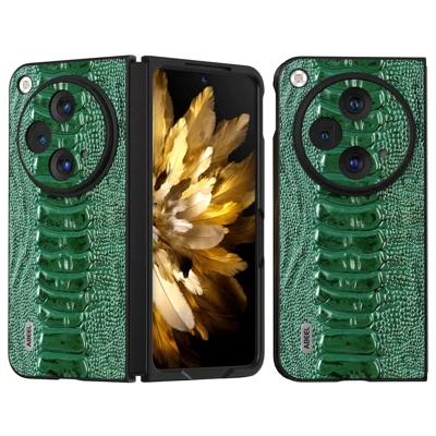 ABEEL For OnePlus Open Case Crocodile Texture Shockproof Phone Cover - Green