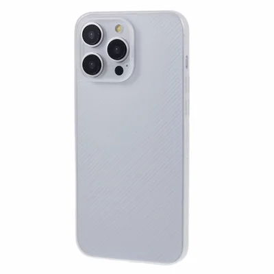 For iPhone 15 Pro Phone Cover Ultra-Thin PC Smartphone Case Shell - White
