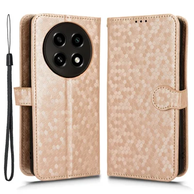 Custodia a Portafoglio in Pelle PU per Oppo A2 Pro 5G Case a Prova di Urto - Oro Rosa
