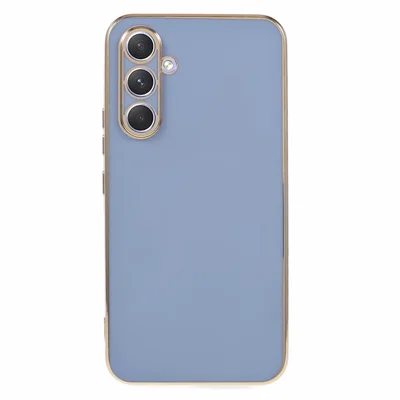 For Samsung Galaxy S24+ Case Electroplating Anti-scratch Soft TPU Phone Back Shell - Blue