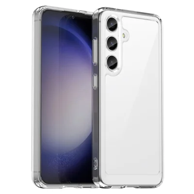 Cover per Samsung Galaxy S25+ / S24+ in TPU + Acrilico Anti-Graffio Protezione Posteriore del Telefono - Trasparente