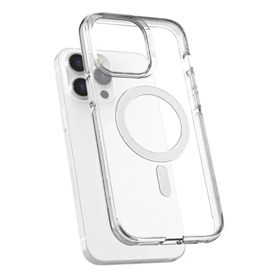 JTLEGEND Clarus Series for iPhone 15 Pro Case Compatible with MagSafe TPU+PC Phone Shell Cover - Crystal
