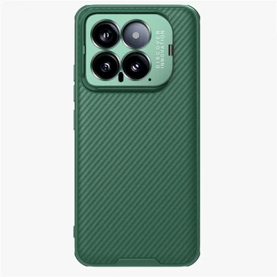 NILLKIN CamShield Prop Series for Xiaomi 14 Phone Case Camera Protection Kickstand Cover - Green