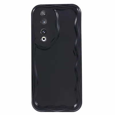 YX-serie til Honor 90 TPU-skærm, støddæmpende telefonbeskytning (præcis udsparing) - Sort