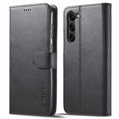 LC.IMEEKE Custodia per Samsung Galaxy S24 Anti-caduta in Pelle con Portafoglio - Nero