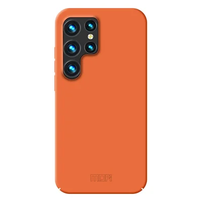 MOFI JK Qin Series Pour Étui Samsung Galaxy S24 Ultra Slim-Fit TPU+Acrylique Coque Téléphone Portable - Orange