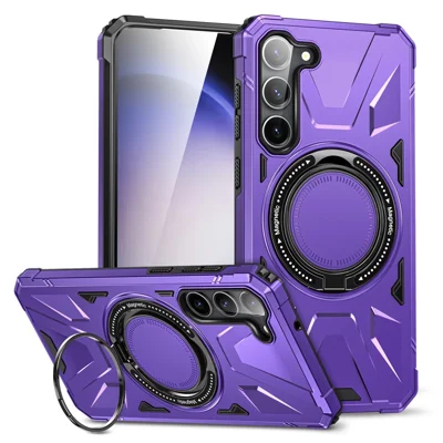 Capa para Samsung Galaxy S25+ / S24+ com Proteção Magnética Anti-queda em TPU+PC - Roxo