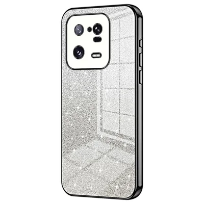 Per Xiaomi 13 Pro 5G Elettroplaccatura Shell Precisione Cutout TPU Custodia per cellulare - Nero