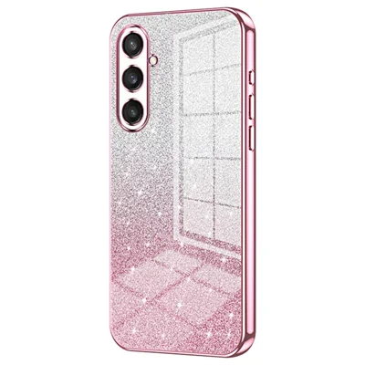 For Samsung Galaxy S23 FE Case Electroplating TPU Precise Cutout Phone Protector - Pink