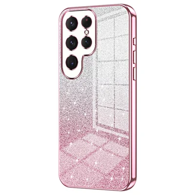 For Samsung Galaxy S23 Ultra Case Soft TPU Precise Cutout Mobile Phone Shell - Pink