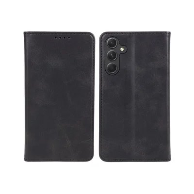 For Samsung Galaxy S24 Case Anti-Scratch TPU + PU Leather Mobile Phone Cover - Black