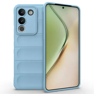 For vivo Y200 (India) 5G TPU Case Anti-drop Protection Phone Back Cover - Baby Blue