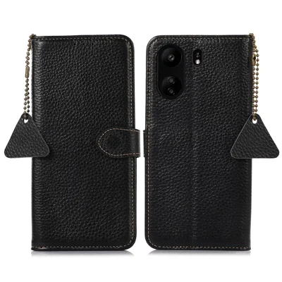 Für Xiaomi Poco C65 4G / Redmi 13C Litichi Texture Case mit RFID-Blockierung - Schwarz