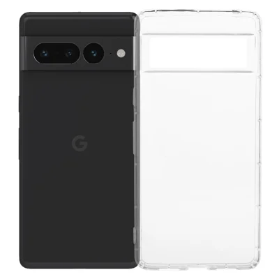 For Google Pixel 7 Pro 5G TPU Case Ultra Transparent Anti-Scratch Phone Cover (Big Rear Lens Hole)