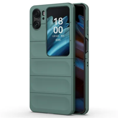 For Oppo Find N2 Flip 5G Phone Case Hard PC Anti-Scratch Cover - Green
