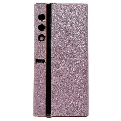 For Honor V Purse Glitter Phone Case Electroplating Frame Camera Lens Protection Cover - Purple