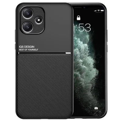For Xiaomi Redmi 12 5G (Global) / Note 12R 5G / Poco M6 Pro 5G Case Phone Cover Works with Magnetic Car Mount - Black