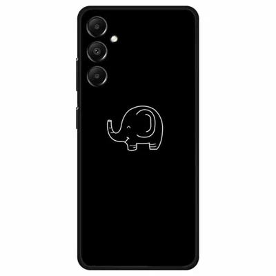 For Samsung Galaxy A05s 4G TPU Case Anti-Drop Linear Pattern Design Phone Cover - Elephant