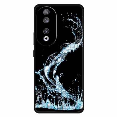 Mønstertrykt telefonbeskytning til Honor 90 TPU-case mod ridser - Blå vanddråbe