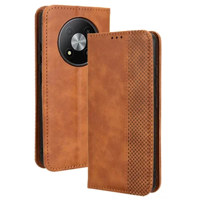 For ZTE Blade A73 Pro 5G / A73 5G / Optus X Pro 5G Leather Wallet Case Folio Flip Phone Cover - Brown