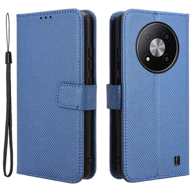 For ZTE Blade A73 Pro 5G / A73 5G / Optus X Pro 5G Leather Case Flip Wallet Phone Cover Diamond Texture - Blue