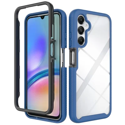 For Samsung Galaxy A05s 4G Case PC+TPU Shockproof Smart Phone Back Shell - Dark Blue