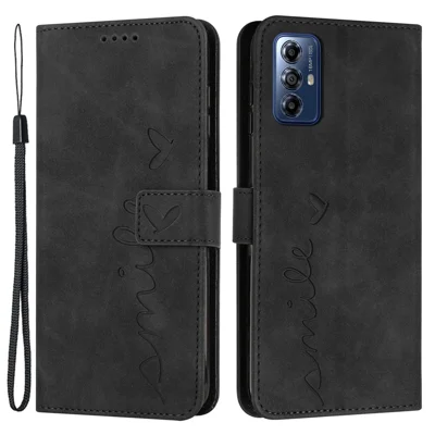 For Motorola Moto G Play (2024) 4G Magnetic Phone Case Skin-touch PU Leather+TPU Wallet Cover - Black