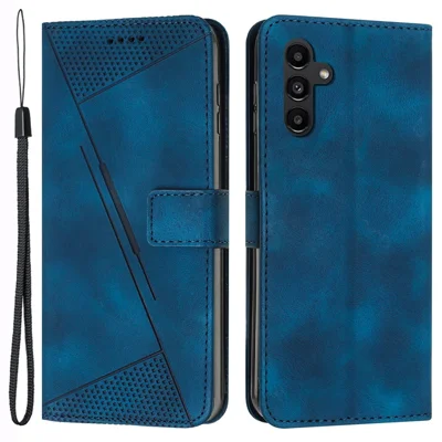 For Samsung Galaxy A55 5G Leather Flip Wallet Case Magnetic Card Slots Phone Cover - Sapphire