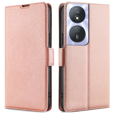 For Honor Play 50 Plus 5G / Play 8T 5G / X7b 4G / 90 Smart Leather Case Card Slots Phone Cover - Rose Gold