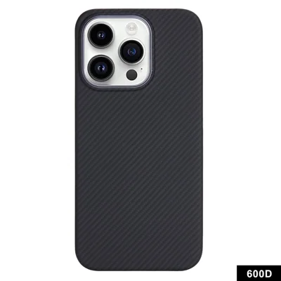 For iPhone 13 Pro Aramid Fiber Case Compatible with MagSafe 600D Fine Texture Slim Phone Cover