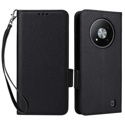 For ZTE Blade A73 Pro 5G / A73 5G / Optus X Pro 5G Flip Wallet Leather Case with Card Slot Phone Cover - Black