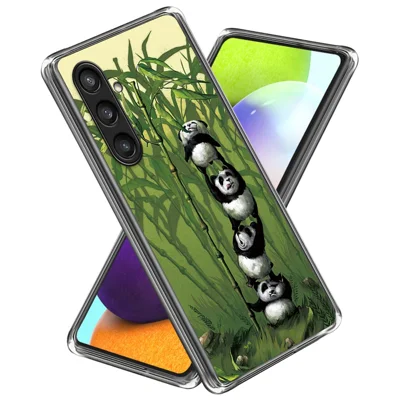 For Samsung Galaxy S23 FE Telefonbeskyttelse IMD-mønstertryk - Stablede Pandas