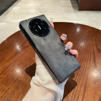 For Huawei Mate X3 5G / Mate X5 Phone Case Suede Anti-Slip Cover - Dark Grey